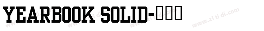 Yearbook Solid字体转换